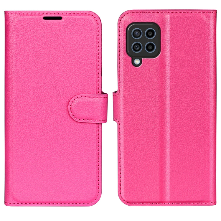 For Samsung Galaxy F22 Litchi Texture Horizontal Flip Protective Case with Holder & Card Slots & Wallet