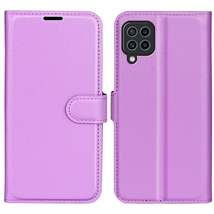 For Samsung Galaxy F22 Litchi Texture Horizontal Flip Protective Case with Holder & Card Slots & Wallet