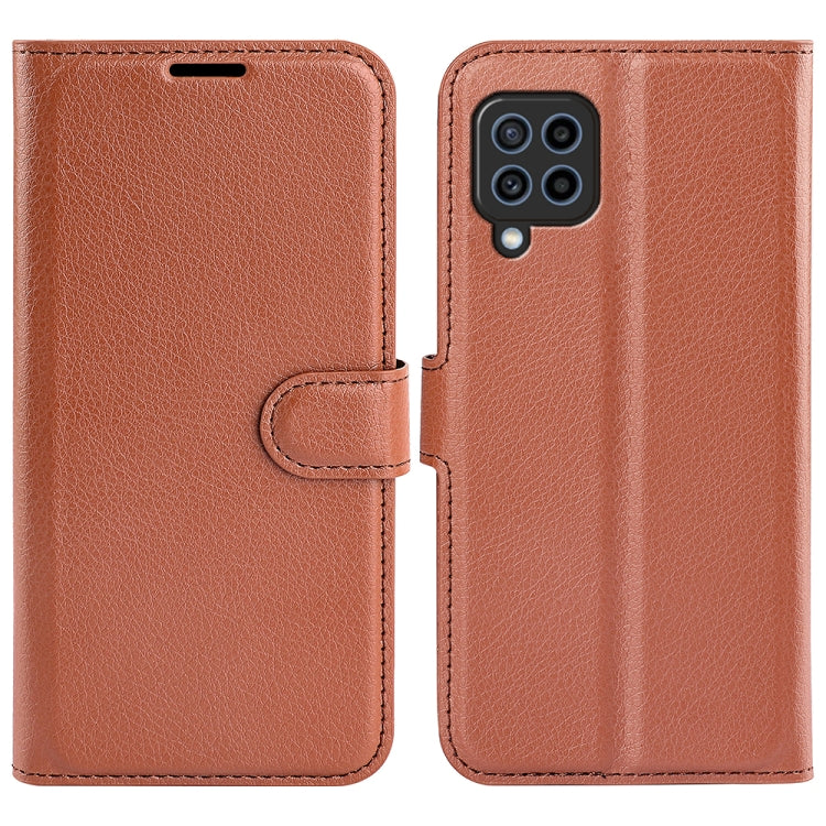 For Samsung Galaxy F22 Litchi Texture Horizontal Flip Protective Case with Holder & Card Slots & Wallet