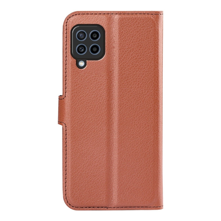 For Samsung Galaxy F22 Litchi Texture Horizontal Flip Protective Case with Holder & Card Slots & Wallet