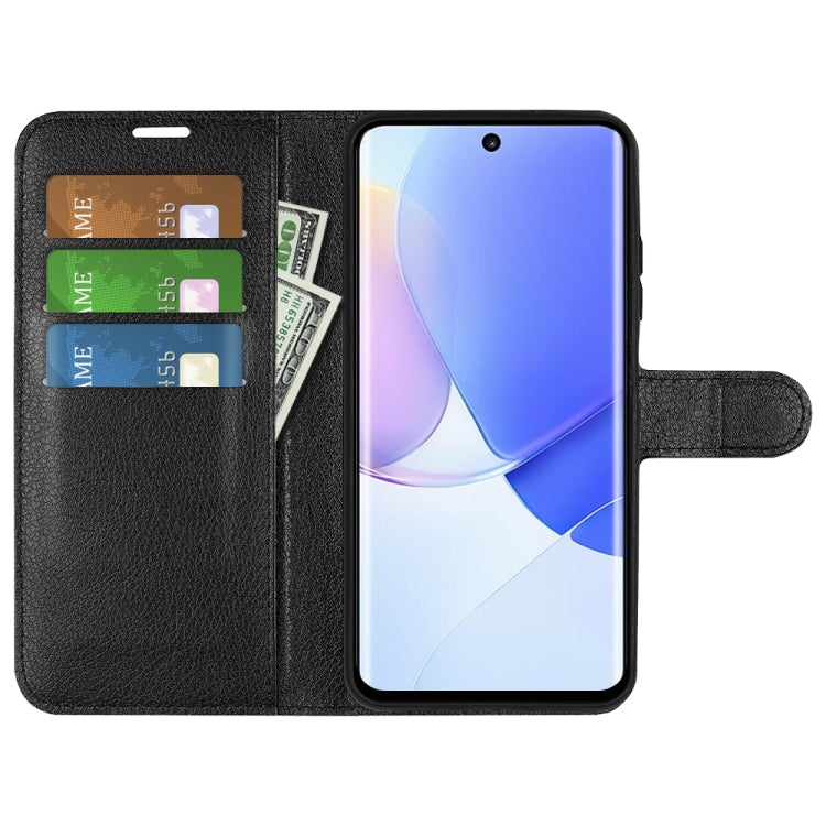 For Huawei nova 9 Litchi Texture Horizontal Flip Protective Case with Holder & Card Slots & Wallet