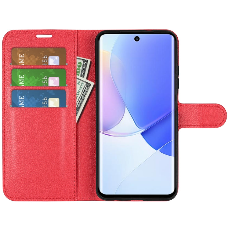 For Huawei nova 9 Litchi Texture Horizontal Flip Protective Case with Holder & Card Slots & Wallet