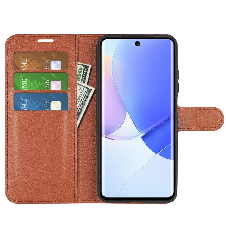 For Huawei nova 9 Litchi Texture Horizontal Flip Protective Case with Holder & Card Slots & Wallet