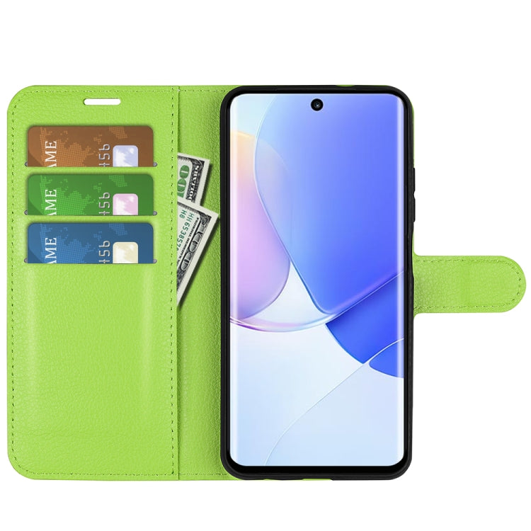 For Huawei nova 9 Litchi Texture Horizontal Flip Protective Case with Holder & Card Slots & Wallet
