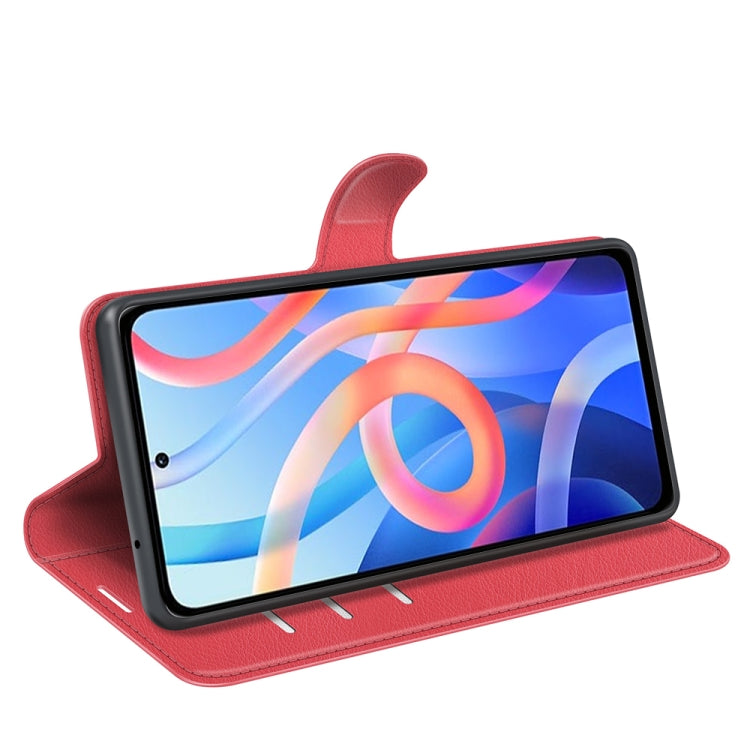 For Xiaomi Redmi Note 11 Litchi Texture Horizontal Flip Protective Case with Holder & Card Slots & Wallet
