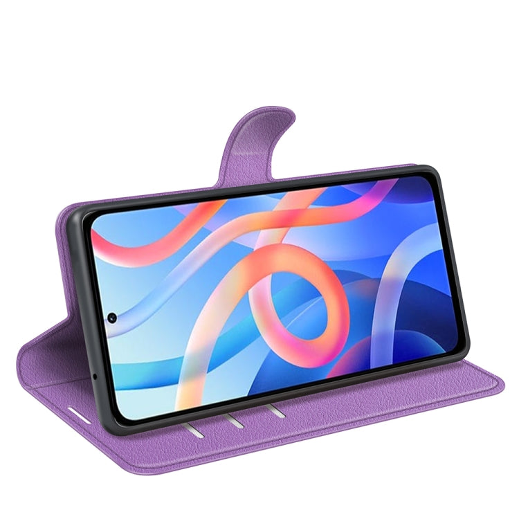For Xiaomi Redmi Note 11 Litchi Texture Horizontal Flip Protective Case with Holder & Card Slots & Wallet