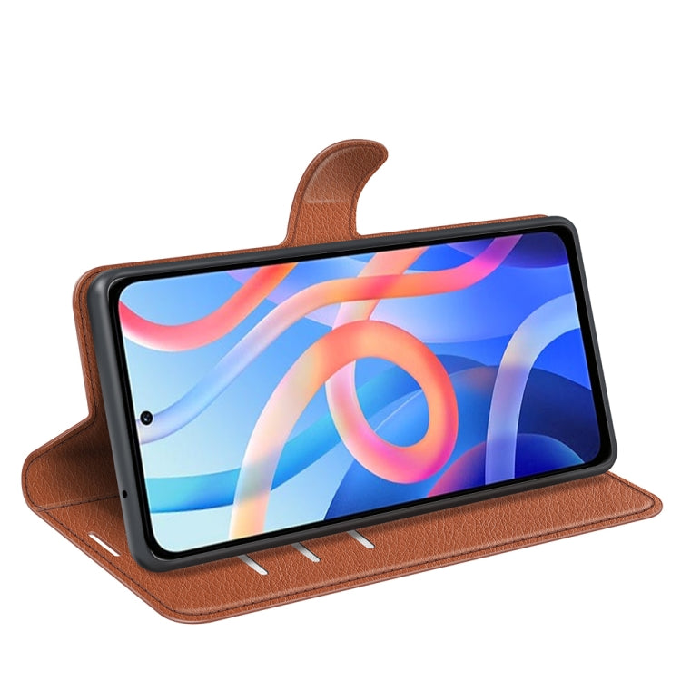 For Xiaomi Redmi Note 11 Litchi Texture Horizontal Flip Protective Case with Holder & Card Slots & Wallet