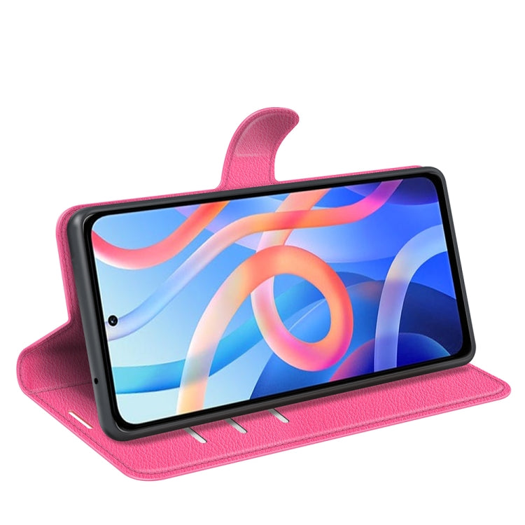 For Xiaomi Redmi Note 11 Litchi Texture Horizontal Flip Protective Case with Holder & Card Slots & Wallet