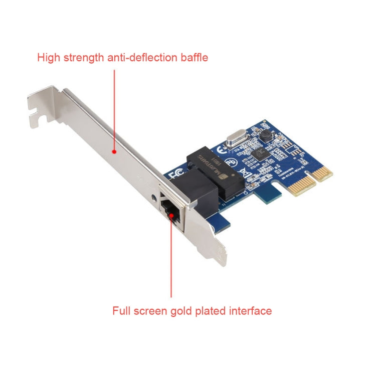 RTL8111F PCIe Gigabit PCI Express Card 10/100 / 1000Mbps RJ45 Lan Ethernet Adapter
