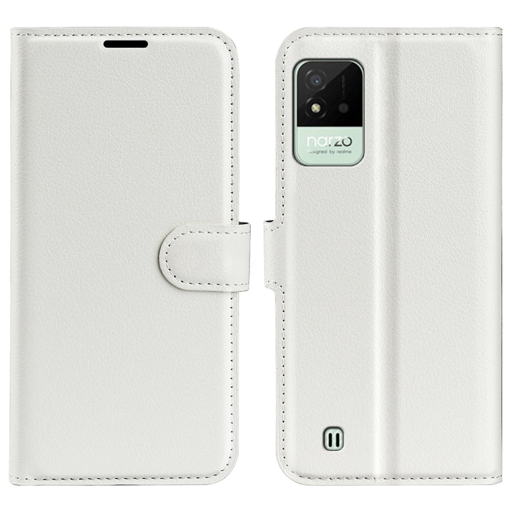 For OPPO Realme Narzo 50i Litchi Texture Horizontal Flip Protective Case with Holder & Card Slots & Wallet