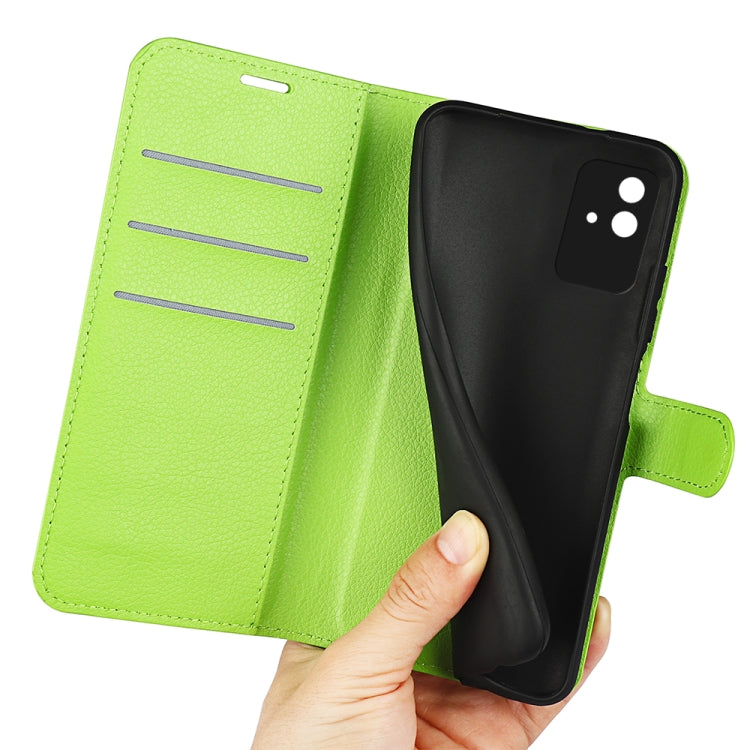 For OPPO Realme Narzo 50i Litchi Texture Horizontal Flip Protective Case with Holder & Card Slots & Wallet