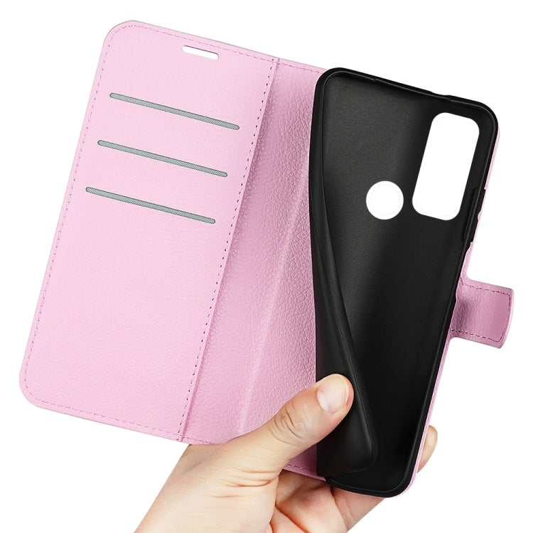 For TCL 20 R 5G Litchi Texture Horizontal Flip Phone Protective Case with Holder & Card Slots & Wallet