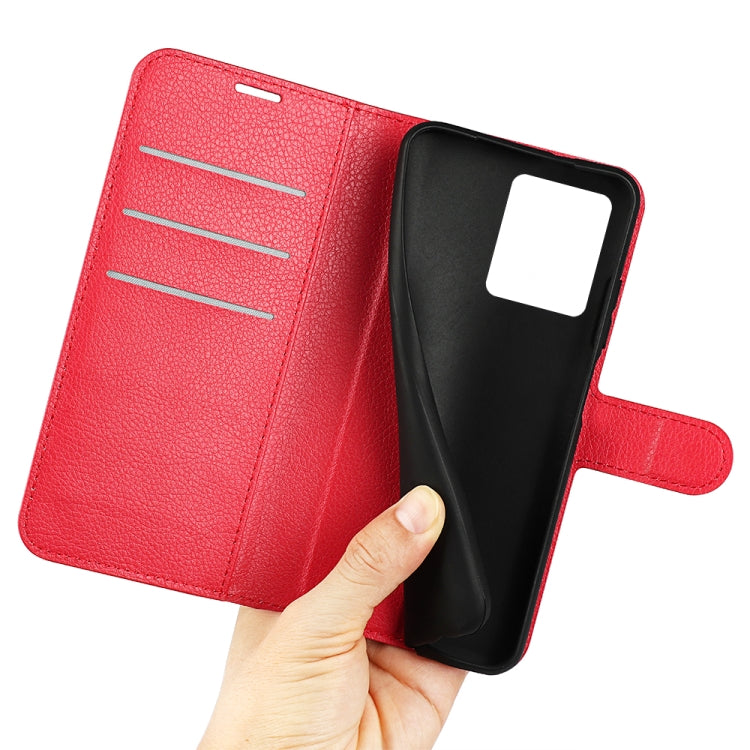 For ZTE Blade V30 Litchi Texture Horizontal Flip Phone Protective Case with Holder & Card Slots & Wallet
