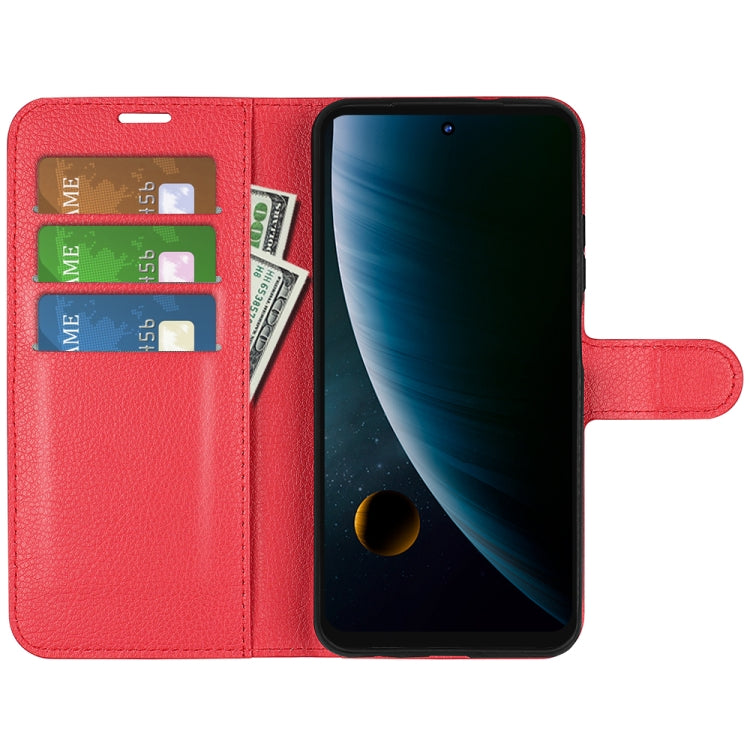 For ZTE Blade V30 Litchi Texture Horizontal Flip Phone Protective Case with Holder & Card Slots & Wallet