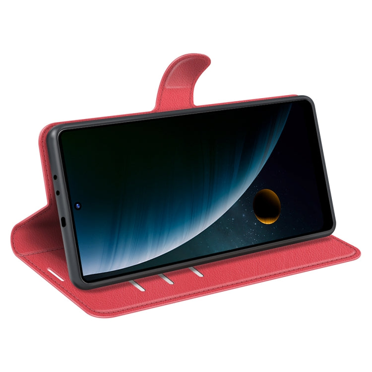 For ZTE Blade V30 Litchi Texture Horizontal Flip Phone Protective Case with Holder & Card Slots & Wallet