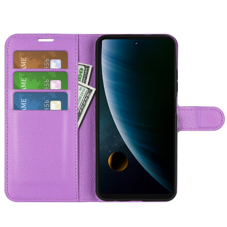 For ZTE Blade V30 Litchi Texture Horizontal Flip Phone Protective Case with Holder & Card Slots & Wallet