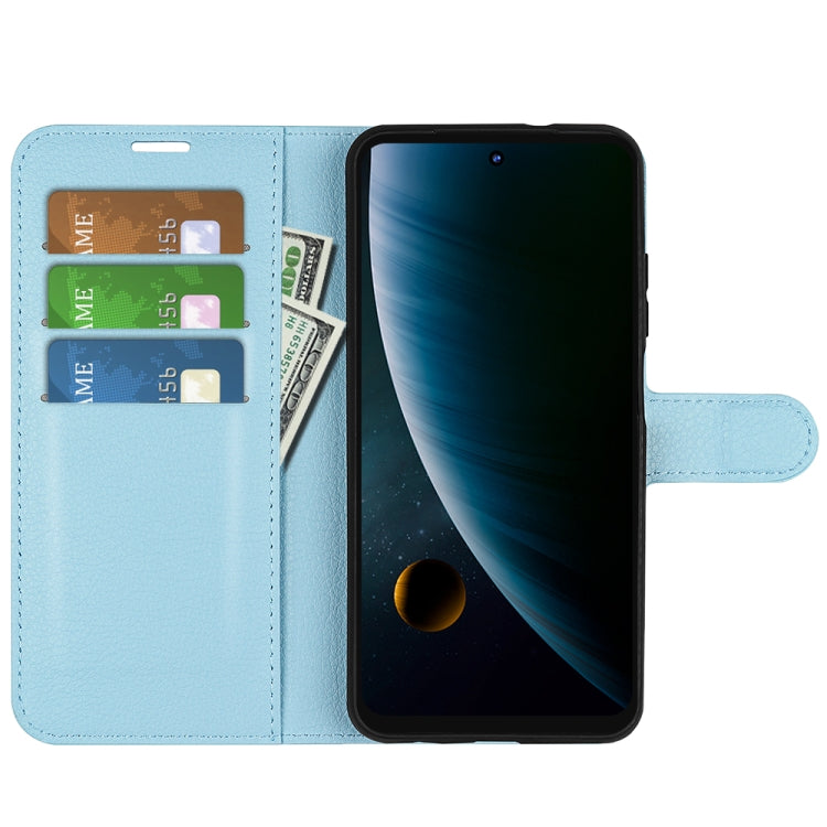 For ZTE Blade V30 Litchi Texture Horizontal Flip Phone Protective Case with Holder & Card Slots & Wallet