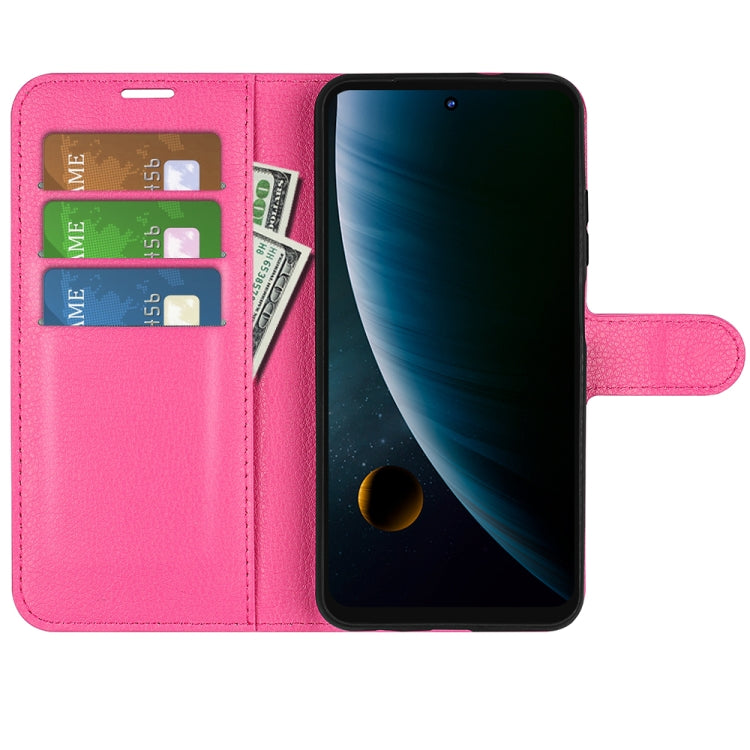 For ZTE Blade V30 Litchi Texture Horizontal Flip Phone Protective Case with Holder & Card Slots & Wallet