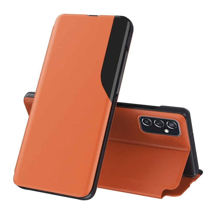 For Samsung Galaxy M52 5G Attraction Flip Holder Leather Phone Case