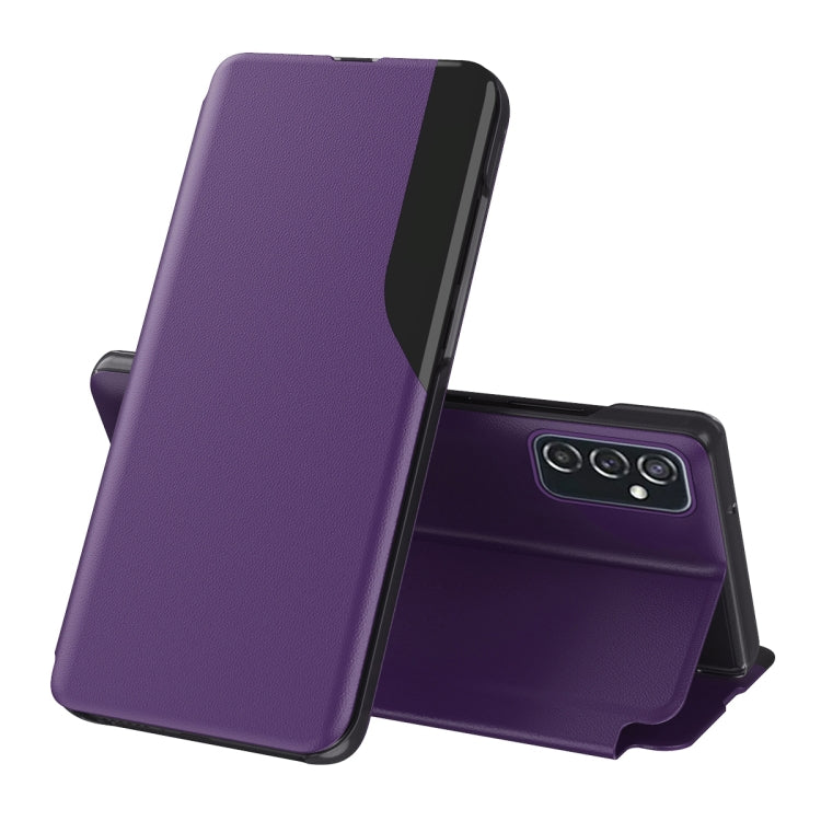 For Samsung Galaxy M52 5G Attraction Flip Holder Leather Phone Case