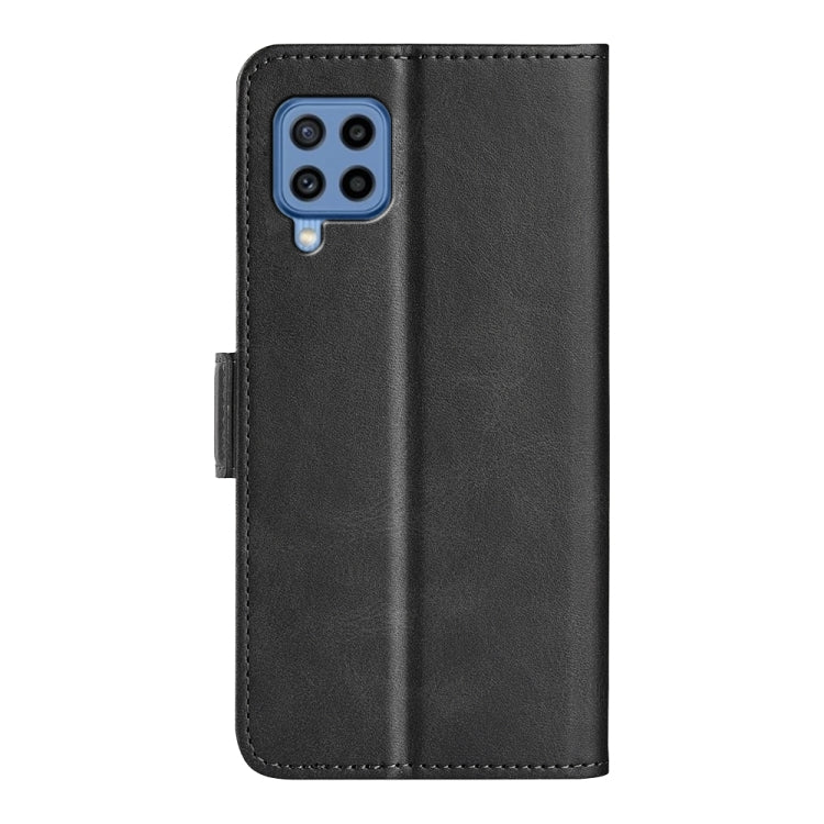 For Samsung Galaxy M22 Dual-side Magnetic Buckle Horizontal Flip Leather Case with Holder & Card Slots & Wallet