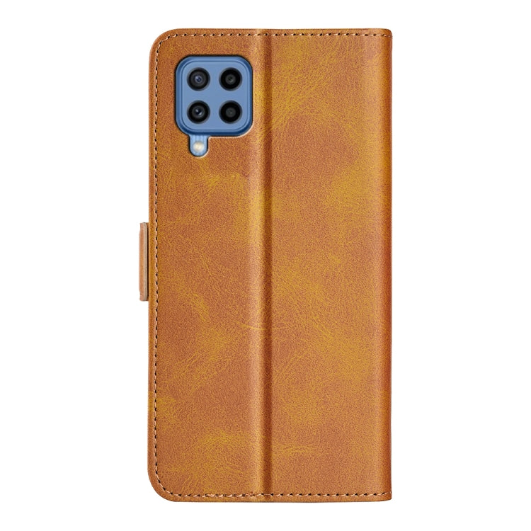 For Samsung Galaxy M22 Dual-side Magnetic Buckle Horizontal Flip Leather Case with Holder & Card Slots & Wallet