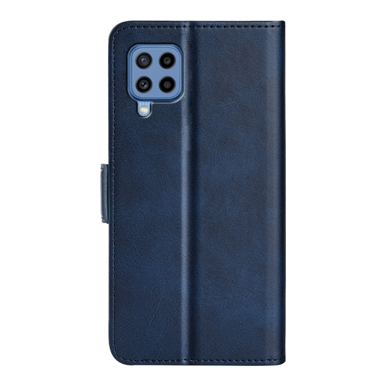 For Samsung Galaxy M22 Dual-side Magnetic Buckle Horizontal Flip Leather Case with Holder & Card Slots & Wallet
