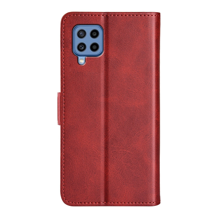 For Samsung Galaxy M22 Dual-side Magnetic Buckle Horizontal Flip Leather Case with Holder & Card Slots & Wallet
