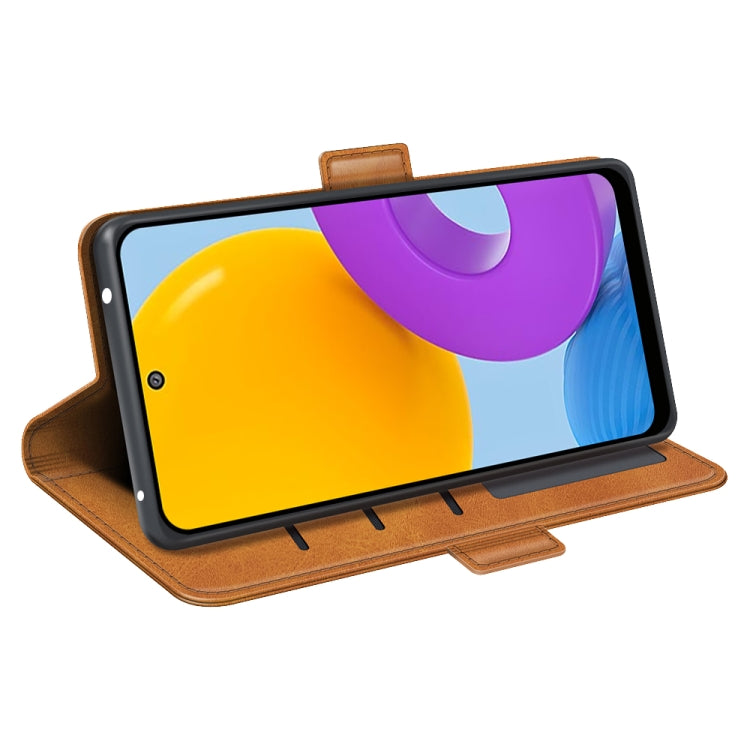 For Samsung Galaxy M52 5G Dual-side Magnetic Buckle Horizontal Flip Leather Case with Holder & Card Slots & Wallet