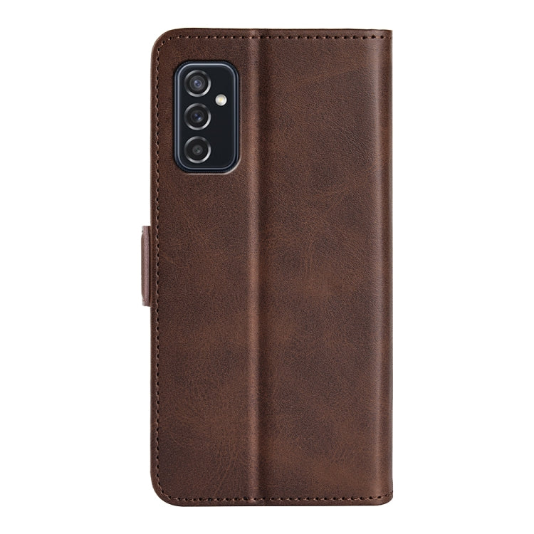 For Samsung Galaxy M52 5G Dual-side Magnetic Buckle Horizontal Flip Leather Case with Holder & Card Slots & Wallet
