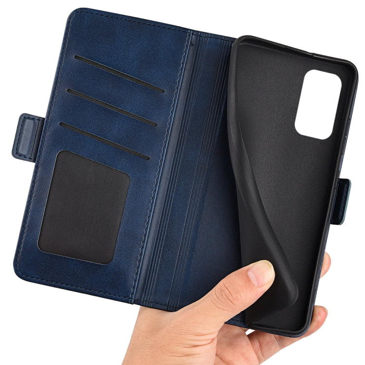 For Samsung Galaxy M52 5G Dual-side Magnetic Buckle Horizontal Flip Leather Case with Holder & Card Slots & Wallet