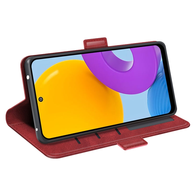 For Samsung Galaxy M52 5G Dual-side Magnetic Buckle Horizontal Flip Leather Case with Holder & Card Slots & Wallet