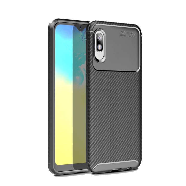 Beetle Series Carbon Fiber Texture Shockproof TPU Case for Galaxy A10e