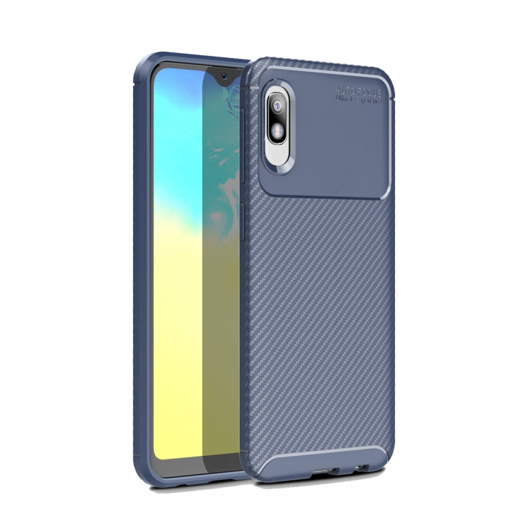 Beetle Series Carbon Fiber Texture Shockproof TPU Case for Galaxy A10e
