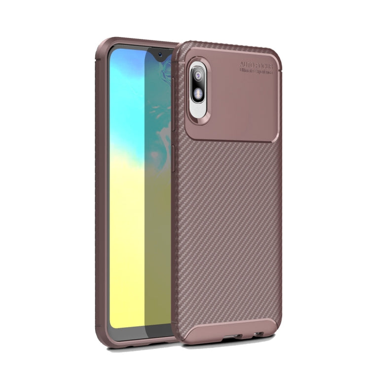 Beetle Series Carbon Fiber Texture Shockproof TPU Case for Galaxy A10e