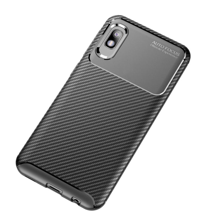 Beetle Series Carbon Fiber Texture Shockproof TPU Case for Galaxy A10e