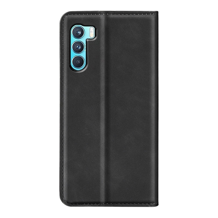 For OPPO K9 Pro Retro-skin Business Magnetic Suction Leather Case with Holder & Card Slots & Wallet