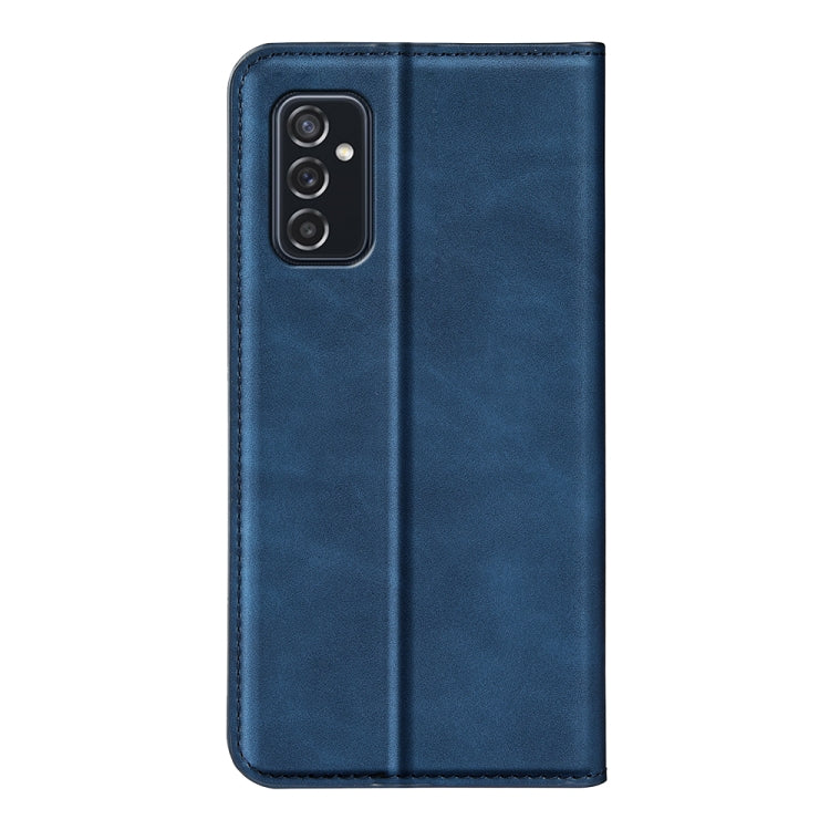 For Samsung Galaxy M52 5G Retro-skin Magnetic Suction Leather Case with Holder & Card Slots & Wallet