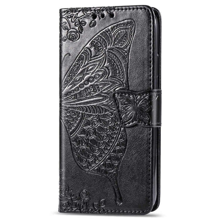 Butterfly Love Flowers Embossing Horizontal Flip Leather Case for Galaxy A60, with Holder & Card Slots & Wallet & Lanyard