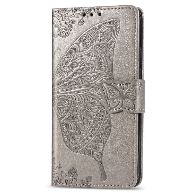 Butterfly Love Flowers Embossing Horizontal Flip Leather Case for Galaxy A60, with Holder & Card Slots & Wallet & Lanyard