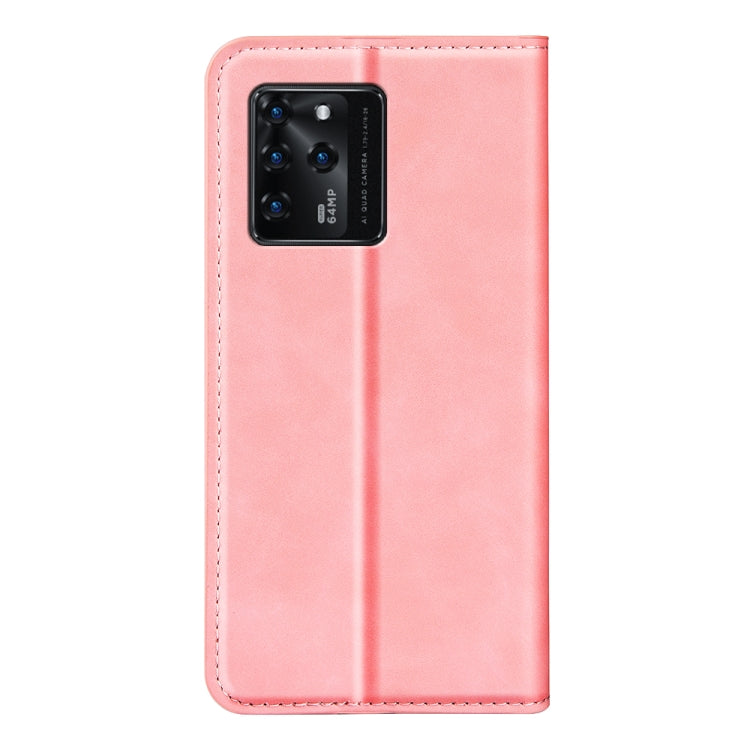 For ZTE Blade V30 Retro-skin Business Magnetic Suction Phone Leather Case with Holder & Card Slots & Wallet