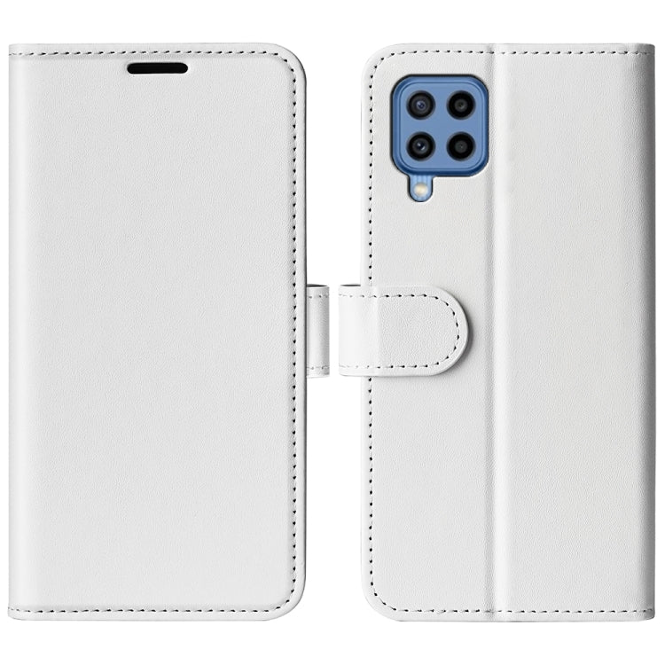For Samsung Galaxy M22 R64 Texture Single Horizontal Flip Protective Case with Holder & Card Slots & Wallet& Photo Frame