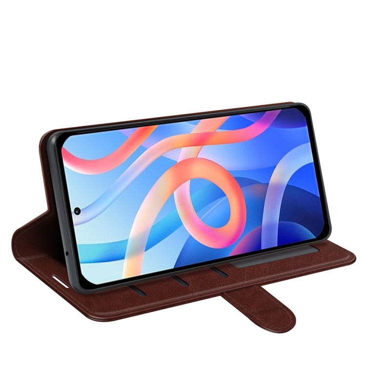 For Xiaomi Redmi Note 11 R64 Texture Single Horizontal Flip Protective Case with Holder & Card Slots & Wallet & Photo Frame