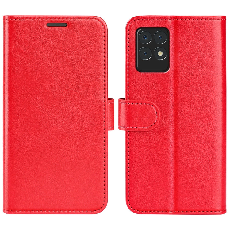 For OPPO Realme 8i R64 Texture Single Horizontal Flip Protective Case with Holder & Card Slots & Wallet & Photo Frame