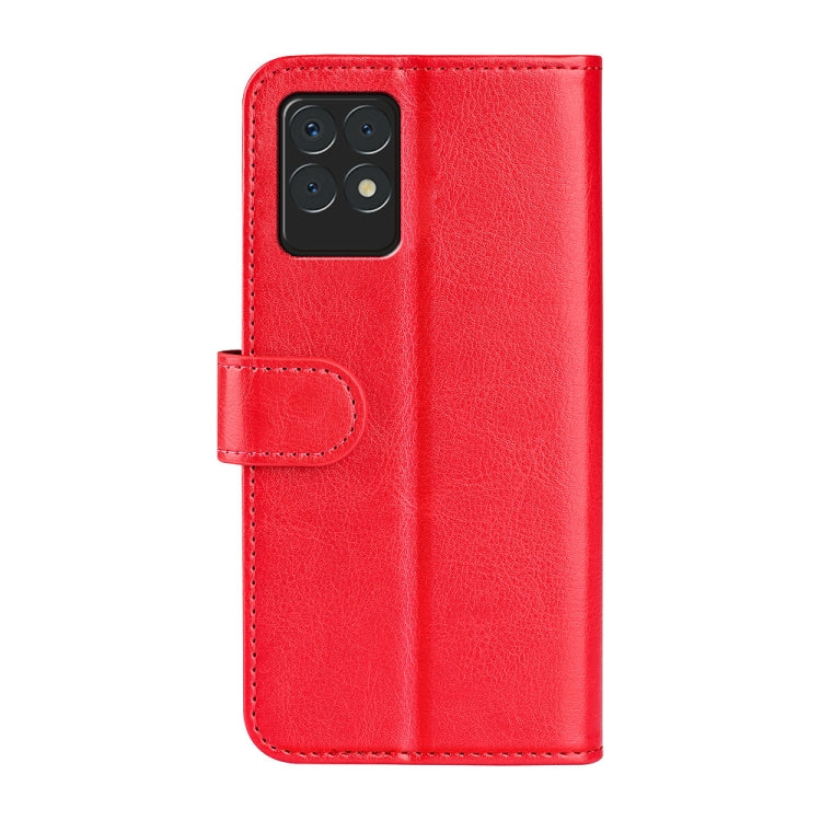 For OPPO Realme 8i R64 Texture Single Horizontal Flip Protective Case with Holder & Card Slots & Wallet & Photo Frame