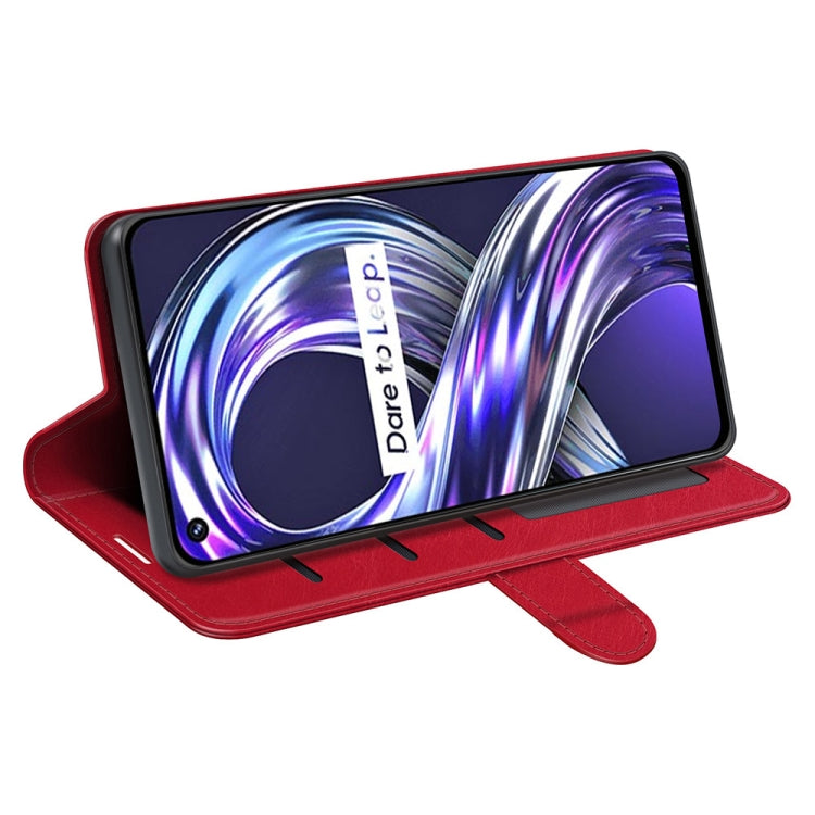 For OPPO Realme 8i R64 Texture Single Horizontal Flip Protective Case with Holder & Card Slots & Wallet & Photo Frame