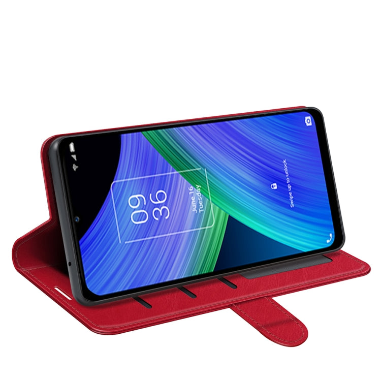 For TCL 20 R 5G R64 Texture Single Horizontal Flip Phone Protective Case with Holder & Card Slots & Wallet& Photo Frame