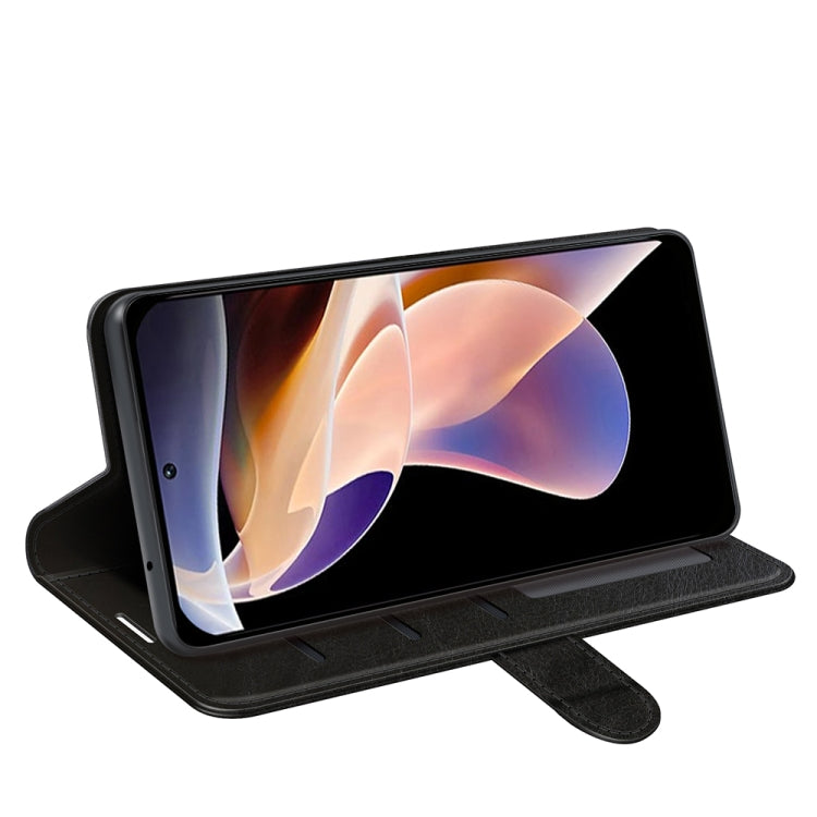 For Xiaomi Redmi Note 11 Pro / Note 11 Pro+ R64 Texture Single Horizontal Flip Protective Case with Holder & Card Slots & Wallet & Photo Frame