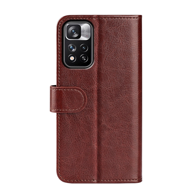 For Xiaomi Redmi Note 11 Pro / Note 11 Pro+ R64 Texture Single Horizontal Flip Protective Case with Holder & Card Slots & Wallet & Photo Frame