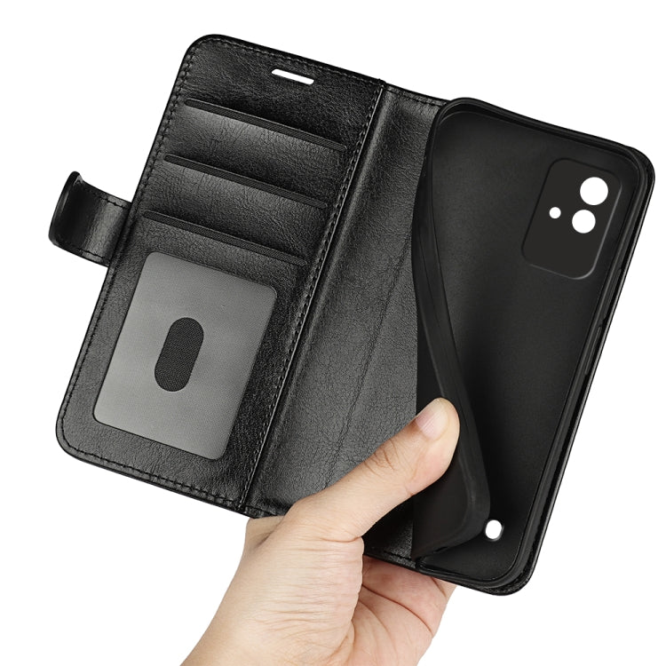 For OPPO Realme Narzo 50i R64 Texture Single Horizontal Flip Protective Case with Holder & Card Slots & Wallet & Photo Frame